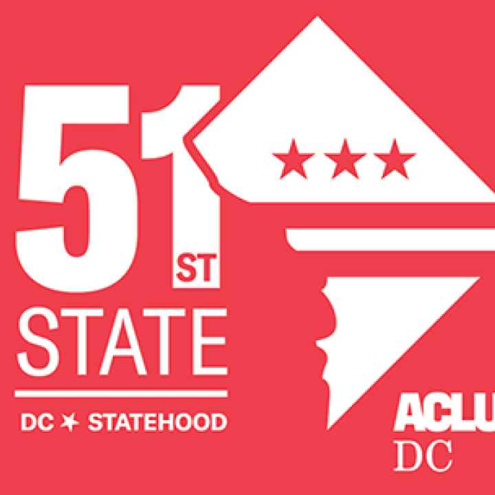 red DC Statehood logo