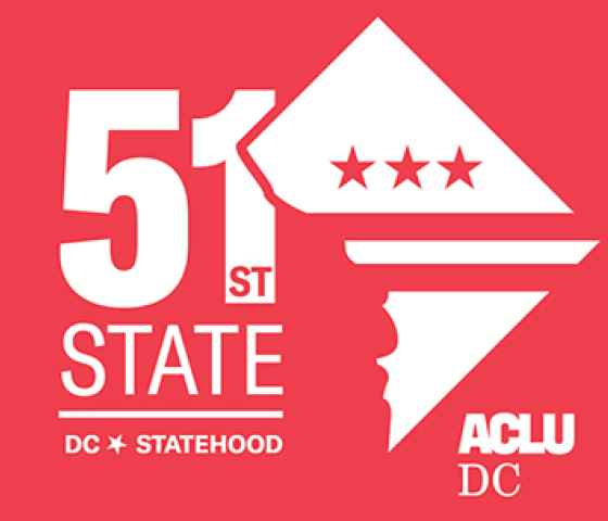 red DC Statehood logo