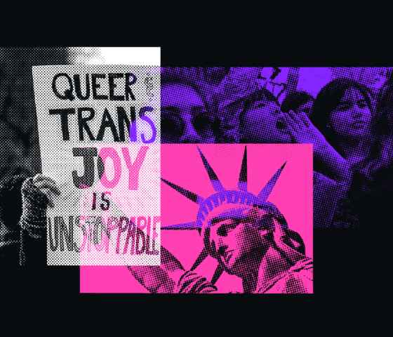 A photo montage representing trans justice.